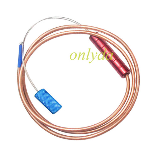 Car Automotive Pull Rope, 1 meter in length,  Golden copper tube drawstring