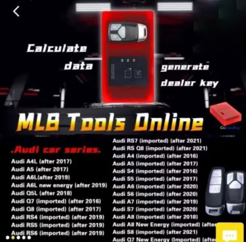 KYDZ MLB Tool Key Programmer for Audi VW Porsche Lamborghini Bentley Calculate MLB Data Generate Dealer Key with 3 Tokens