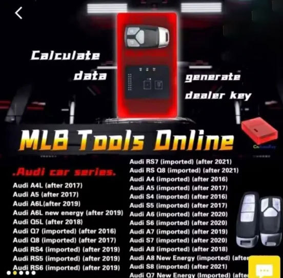 KYDZ MLB Key Programmer For Audi/VW/ Porsche/ Lamborghini/ Bentley car series