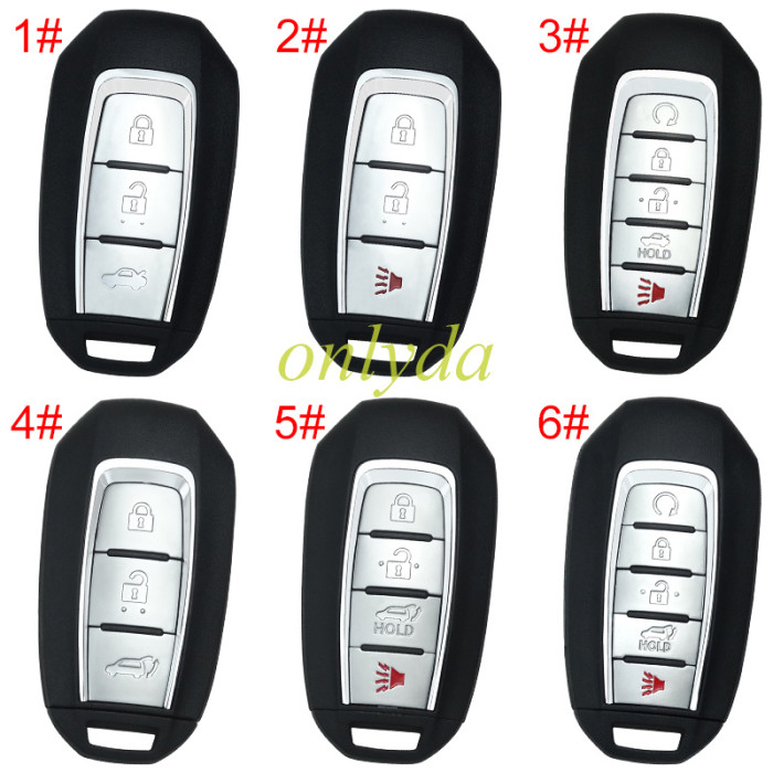 For Nissan 4 button remote key blank