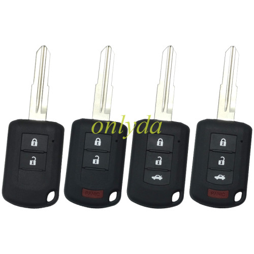 For Stronger Mitsubishi  upgrade remote key blank with 2/2+1/3/3+1 button