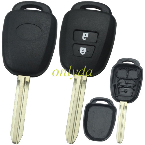 For Stronger Toyota upgrade 2 button remote key blank