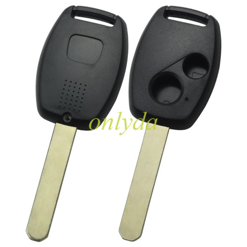 For Stronger Honda upgrade 2 buttons remote key shell （With chip slot place) with badge