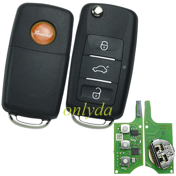 Xhorse XEB510EN Volkswagen B5 Type Super remote with XT27B super chip  with MQB48/MQB49 funcation, it is electric XT27B chip
