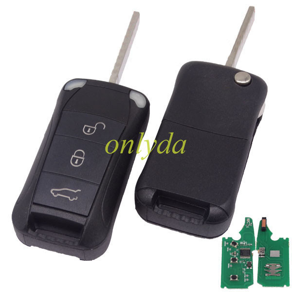 For Porsche Cayenne 3B remote key with 46 chip  with 315mhz/434mhz