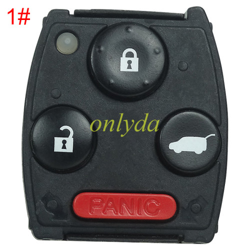 For Honda Accord Original 3+1 Button remote key with 433mhz (90% new) with SIEMENS VDO 46chip 7941A  72147-SZA-P4 A2C53434570