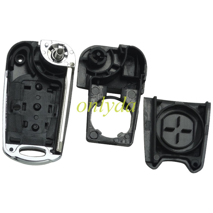 For hyun 3 button flip remote key shell  with left blade