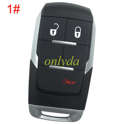 For Chrysler  key shell without light, emergency blade included,with RAM badge, pls choose the button