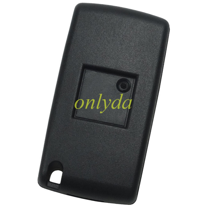 For  Peugeot 307 3- button  flip key shell with light button- VA2-SH3- Light-  no battery place flat back cover or square logo place on the back ）