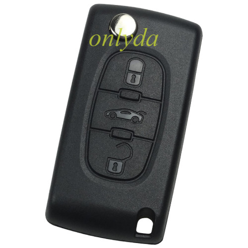 For Citroen 3B  flip key shell with 307 blade trunk button without battery clamp- VA2-SH3-Trunk- no battery place