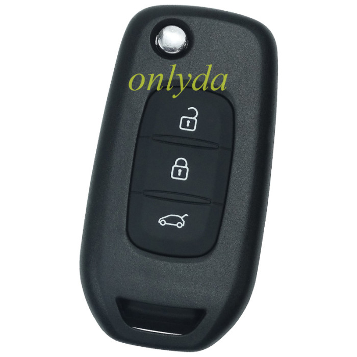 Copy For 3 button flip remote key blank LO, please choose the blade(with badge)