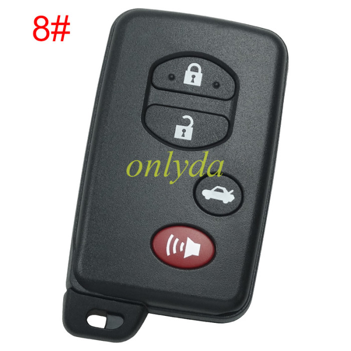 For Toyota button remote key shell (round button