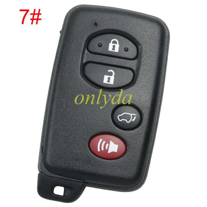 For Toyota button remote key shell (round button