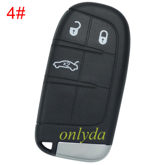 For Chrysler  remote key shell with blade SIP22, without badge , pls choose button