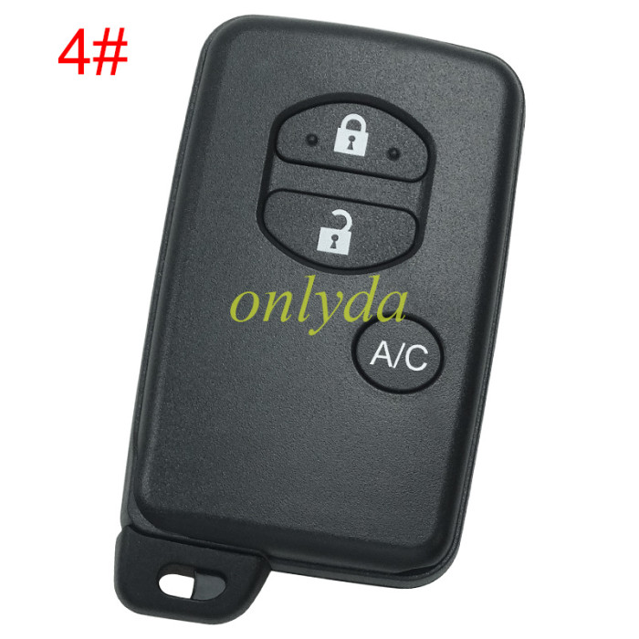 For Toyota button remote key shell (round button)