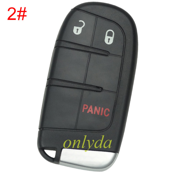 For Jeep 5 button smart key with 434mhz with 4A chip for Jeep renegade with CY24 blade  FCC:M3N-40821302