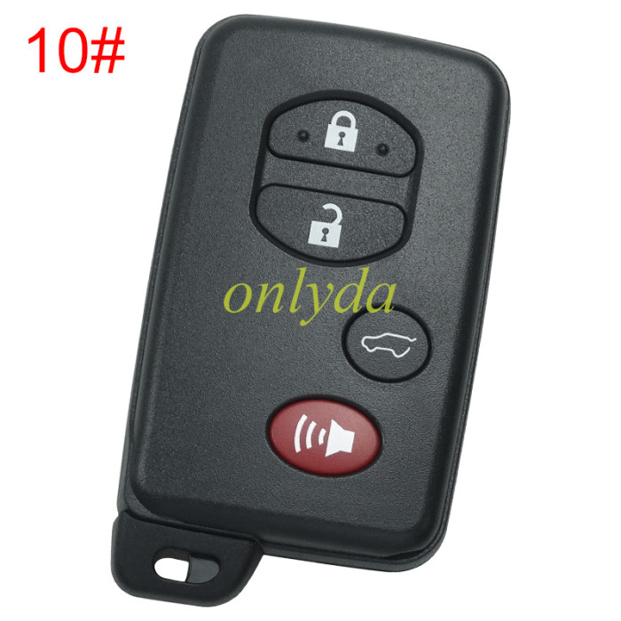 For Toyota button remote key shell (round button)