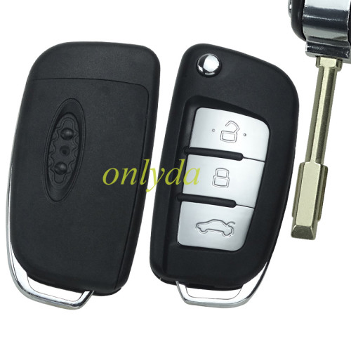 For 3 button Flip remote key blank with FO21 blade