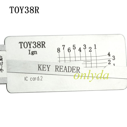TOY38R  Key reader locksmith tools