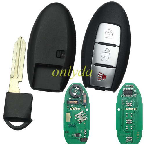 After market Nissan 2+1 button remote key With  315 mhz Leaf  JUKE  2011-2017      46chip CWTW1U808