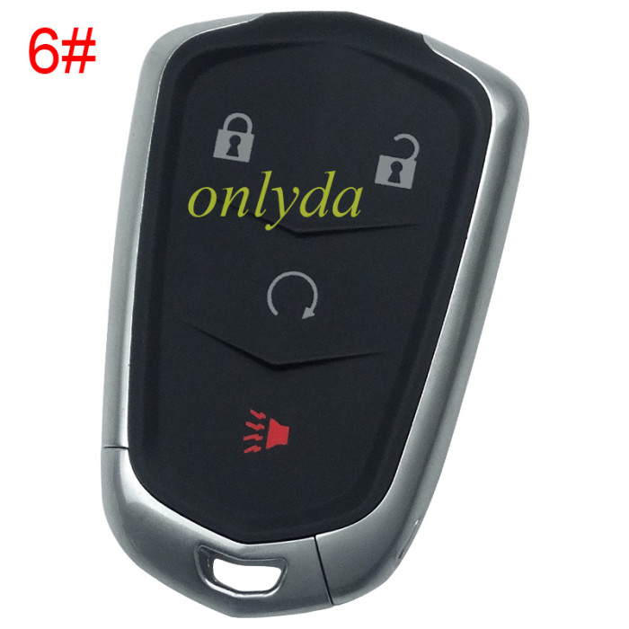 For Cadillac  remote key shell with blade, without  logo , pls choose button