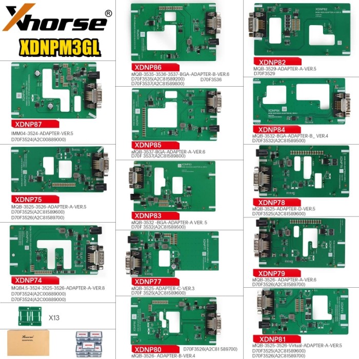 Xhorse XDNPM3GL MQB48 Full Package 13 Pieces