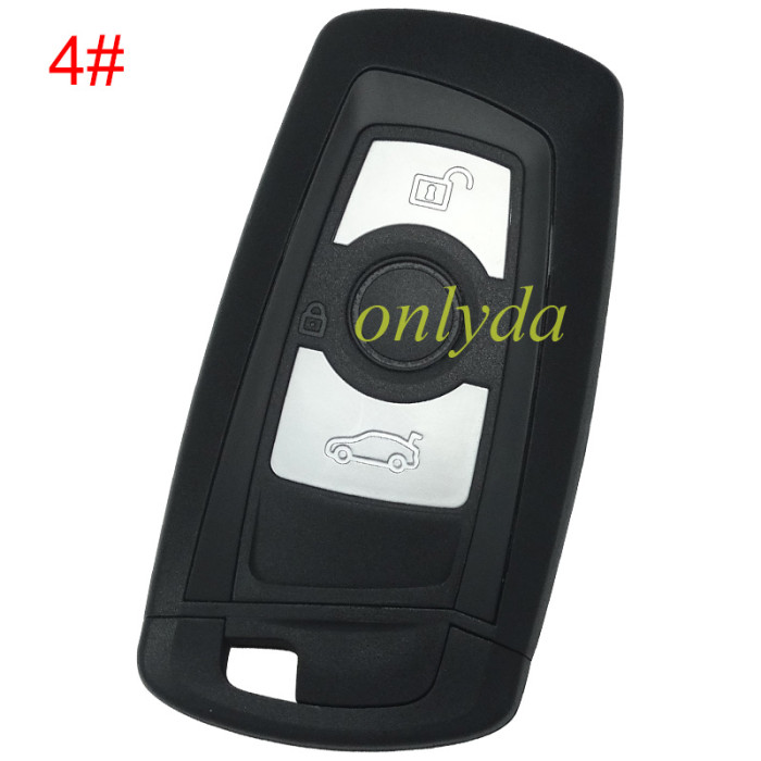 For BMW CAS4 3 button keyless remote key  7945P/7953 Hitag pro chip with 315mhz/434mhz/868mhz