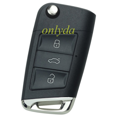 For  VW 3button flip  remote key shell