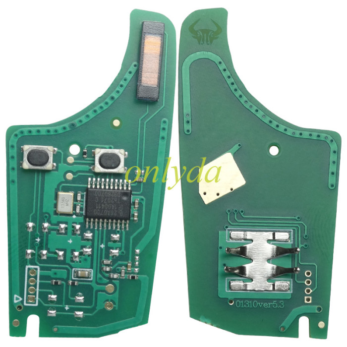 For Opel 2 button remote key  Corsa D with 434mhz