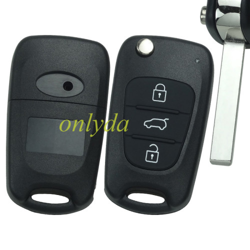 For Hyundai 3 button remote replacement key shell