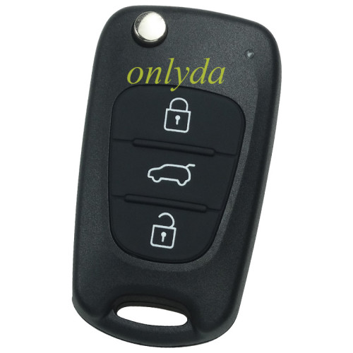 For Hyundai 3 button remote replacement key shell