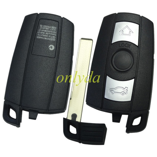 For Bmw 5 series remote key case  with emergency blade two parts