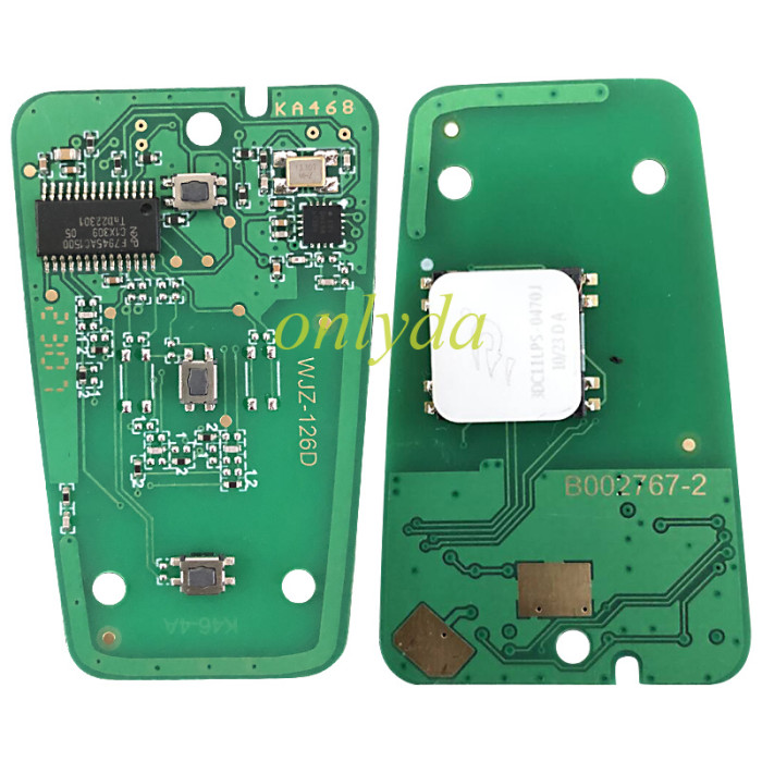 For peugeot smart KEYLESS remote key with 434mhz 46 chip PCF7945/7953(HITAG2) chip