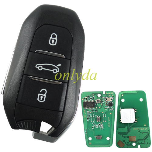 For peugeot smart KEYLESS remote key with 434mhz 46 chip PCF7945/7953(HITAG2) chip