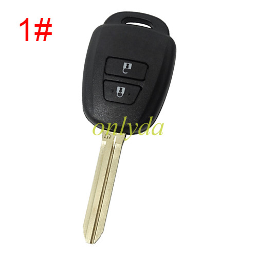 For Toyota  remote key blank without badge place, pls choose the button