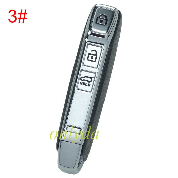 For Kia remote key shell with battery holder with badge, pls choose the button