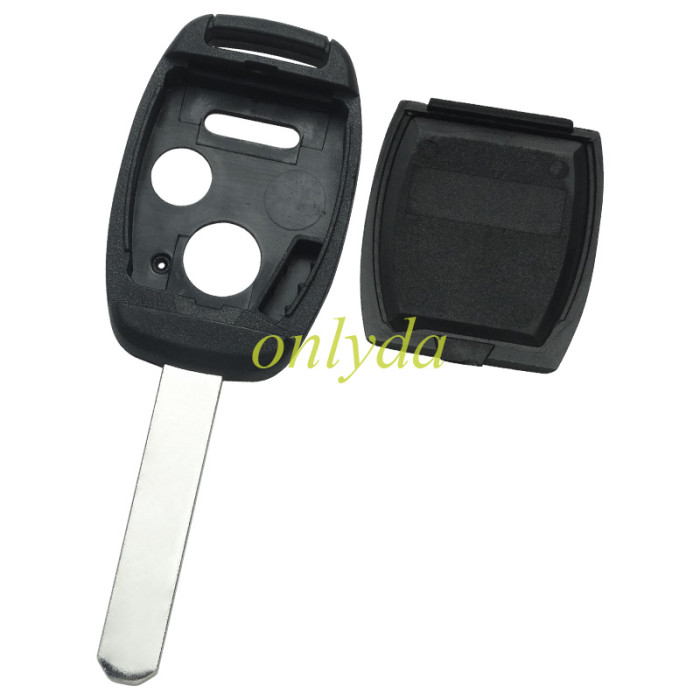 For Honda upgrade 2+1 buttons remote key shell with badge place （With chip slot place)