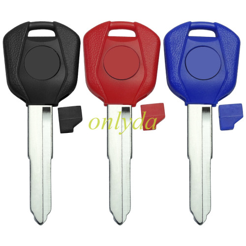 For Honda-Motor  bike key blank， red/black/ blue, pls choose the color