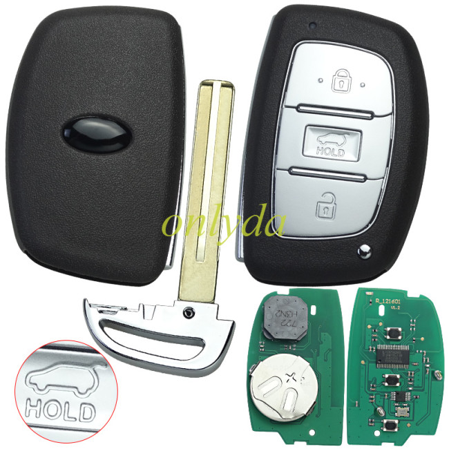 Aftermarket  Tucson 2019 PROX keyless 3 button remote key with 433.92mhz with 47 chip 95440-D7000