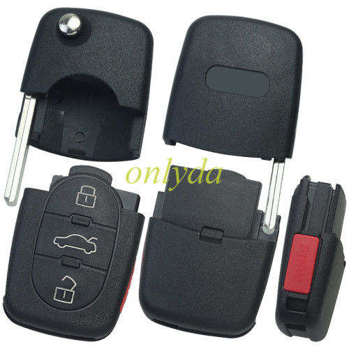 For Audi 3+1 button control remote and the remote model number is 4DO 837 231 M 315MHZ