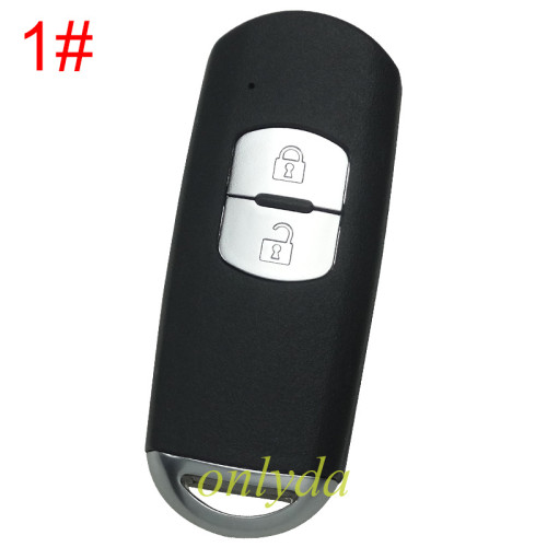 For Mazda  remote key blank with blade ( 3parts) without badge, pls choose the button