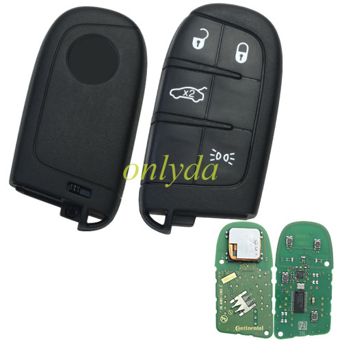 For FIAT smart key with  KEYLESS GO  (WK) system ORIGINAL Continental / OEM 4 buttons / 433 mhz ASK / ID 4A / keyless go Compatibility:Fiat (2019+)128bit HITAG AES 7953MC2800