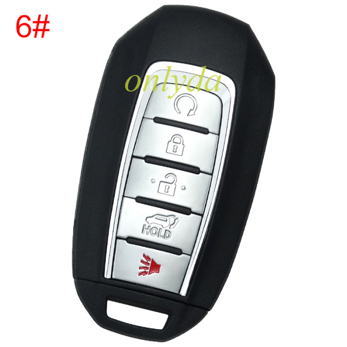 For Nissan  remote key blank,with badge , pls choose button