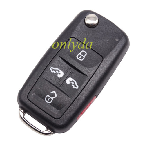For  VW 4+1 button remote  key shell