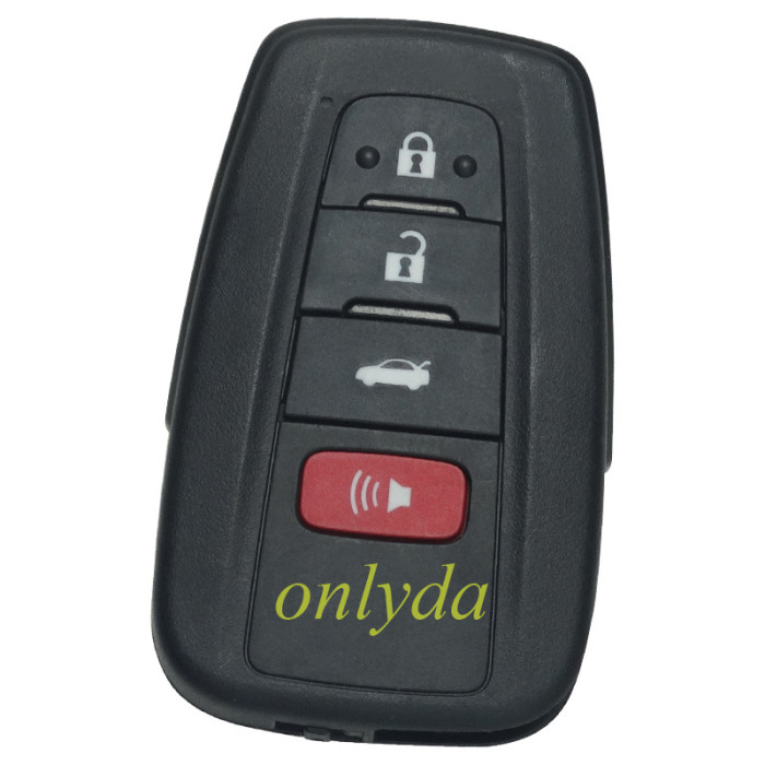  OEM C3 Smart for Toyota COROLLA BLUE LOGO  3+1 button remote key FSK with AES 4A chip PN : 61E466-0010 / B2U2K2R  /433MHz Hybrid Electric Vehicle 