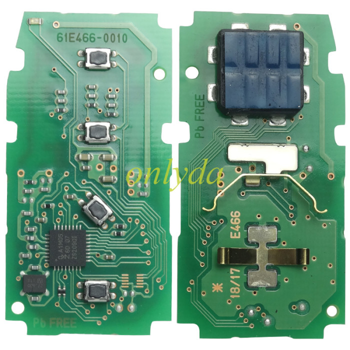  OEM C3 Smart for Toyota COROLLA ALTIS  BLUE LOGO  3+1 button remote key FSK with AES 4A chip PN : 61E466-0010 / B2U2K2R 60237 2019 /433MHz Hybrid Electric Vehicle