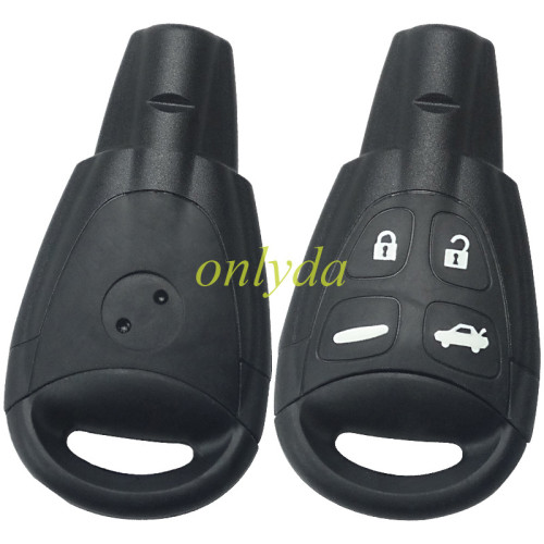 For SAAB 4 soft buttons remote key shell OEM quality（the button is soft as OEM one） with uncut blade