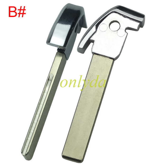 For Peugeot 3 button remote key blank with car button, pls choose the badge and blade?