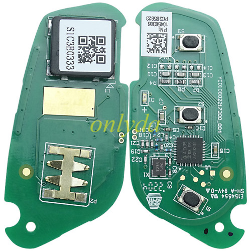 Original New Proximity Smart Key for MG ZS MG5 RX3/I5  433MHz ID47 CHIP  3 Button