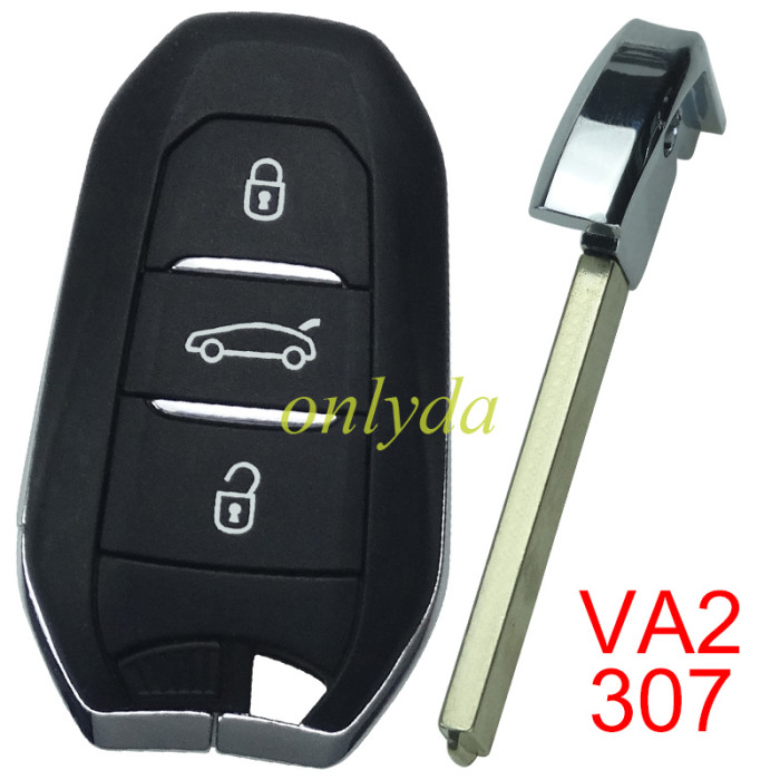For Peugeot 3 button remote key blank with trunk button,pls choose the model and blade?